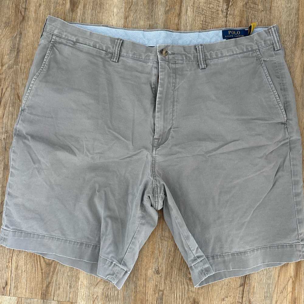 Ralph Lauren Polo Gray Men's Flat Front Shorts
